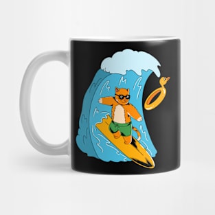 Cat surfing Mug